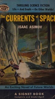 Capa de The Currents of Space de Isaac Asimov