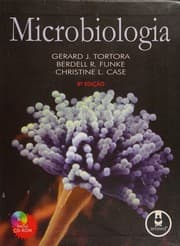 Capa do livro Microbiologia de Gerard J. Tortora