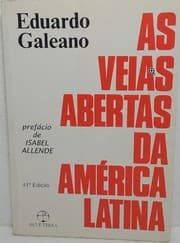 Capa do livro As Veias Abertas da América Latina de Eduardo Galeano