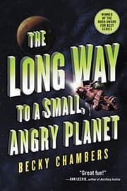 Capa de The Long Way to a Small, Angry Planet de Becky Chambers