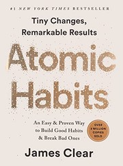 Capa de Atomic Habits de James Clear
